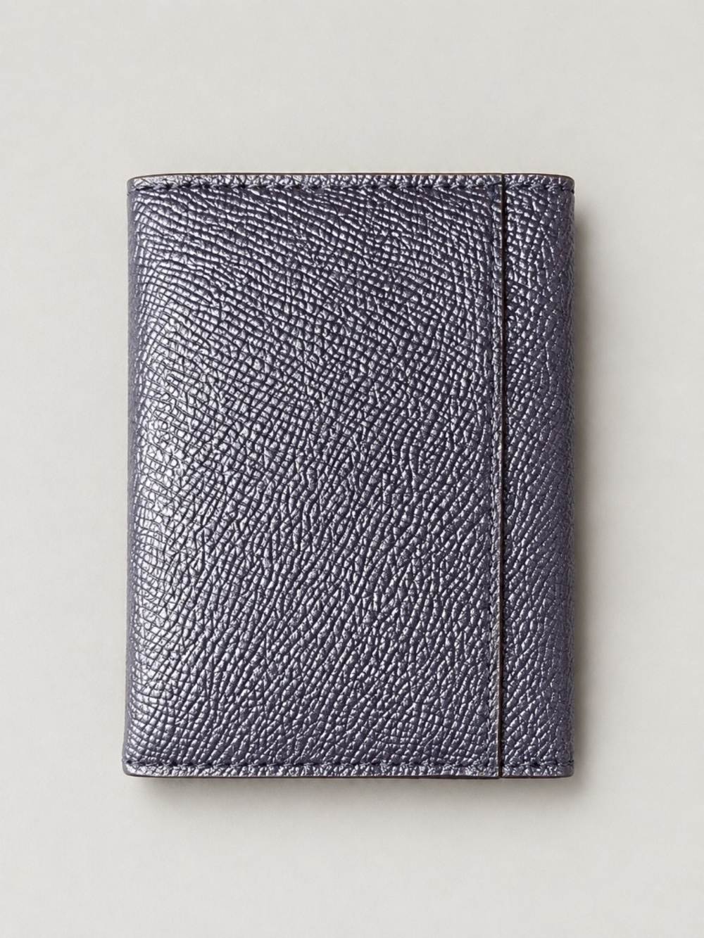 Coach 38926 Card Case With Owl Metallic Blue Refined Calf Leather - Picture 2 of 5